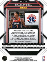 تحميل الصورة إلى عارض المعرض، 2022-23 Panini Prizm Silver Bradley Beal #176 Washington Wizards