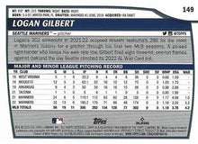 Load image into Gallery viewer, 2023 Topps Big League Logan Gilbert #149 Seattle Mariners
