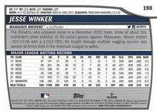 Load image into Gallery viewer, 2023 Topps Big League Jesse Winker #190 Milwaukee Brewers