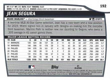 Load image into Gallery viewer, 2023 Topps Big League Jean Segura #192 Miami Marlins