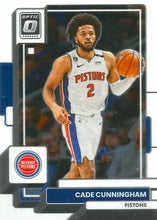 Load image into Gallery viewer, 2022-23 Donruss Optic Cade Cunningham Base Holo #92 Detroit Pistons