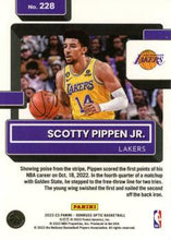تحميل الصورة إلى عارض المعرض، 2022-23 Panini Donruss Optic Scotty Pippen Jr. #228 Los Angeles Lakers