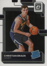 تحميل الصورة إلى عارض المعرض، 2022-23 Donruss Optic Christian Braun المصنف كلاعب مبتدئ رقم 238 في دنفر ناجتس