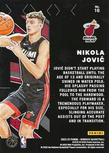 تحميل الصورة إلى عارض المعرض، 2022-23 Panini Donruss Great X-Pectations Nikola Jovic #16 Miami Heat