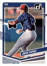 Load image into Gallery viewer, 2023 Panini Donruss Jack Leiter #118 Texas Rangers