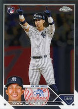 将图片加载到图库查看器,2023 Topps Chrome Oswaldo Cabrera Refractor Rookie #69 Yankees