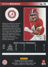 تحميل الصورة إلى عارض المعرض، 2023 Panini Chronicles Pinnacle Draft Picks #16 Brian Branch - Alabama Crimson Tide
