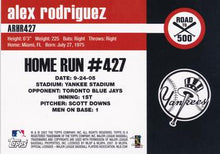 Load image into Gallery viewer, 2007 Bowman Draft Picks & Prospects Alex Rodriguez: Road to 500 #ARHR427 New York Yankees