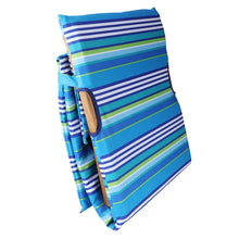 将图片加载到图库查看器,Melino Bumboo Beach Lounger with Tray Table - Stripe