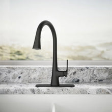 Load image into Gallery viewer, Kohler Guild Pull-down Kitchen Sink Faucet with Three-function Sprayhead Matted Black