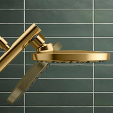 تحميل الصورة إلى عارض المعرض، Kohler HydroRail 3-in-1 Multifunction Showerhead and Column Kit Gold