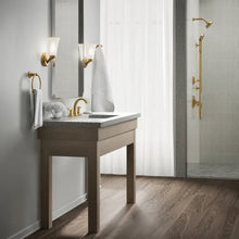 将图片加载到图库查看器,Kohler Riverly Widespread Bathroom Sink Faucet Gold