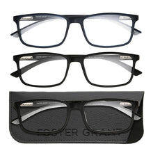 将图片加载到图库查看器,Design Optics by Foster Grant Classic Plastic Rectangle Reading Glasses, 3-pack