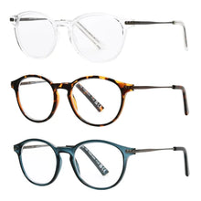 将图片加载到图库查看器,Design Optics by Foster Grant Classic Plastic Round Reading Glasses, 3-pack