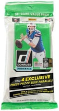 تحميل الصورة إلى عارض المعرض، 2022 Panini Donruss Football Jumbo Cello Fat Pack - 30 بطاقة تداول بالداخل