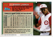 تحميل الصورة إلى عارض المعرض، 1994 Topps Barry Larkin # 250 Cincinnati Reds