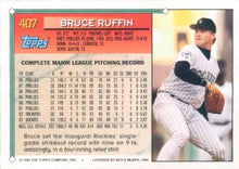 تحميل الصورة إلى عارض المعرض، 1994 Topps Bruce Ruffin # 407 Colorado Rockies
