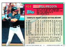 Load image into Gallery viewer, 1994 Topps Bill Pecota # 414 Atlanta Braves