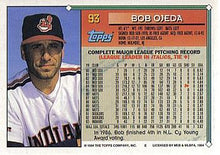 Load image into Gallery viewer, 1994 Topps Bob Ojeda # 93 Cleveland Indians