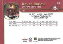 Load image into Gallery viewer, 2002 Fleece Skybox Kevan Barlow #69 San Francisco 49ers