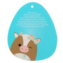 تحميل الصورة إلى عارض المعرض، Squishmallows Griella The Cow Winking with Pastel Spotted Belly & Bow دمية محشوة من القطيفة مقاس 7.5 بوصة