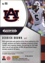 将图片加载到图库查看器,2021 Panini Prizm Draft PicksPurple Prizm Rookie Derrick Brown #155 Auburn Tigers