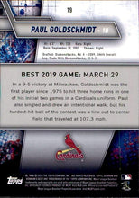 将图片加载到图库查看器,2019 Bowman’s Best Paul Goldschmidt St. Louis Cardinals MVP #19