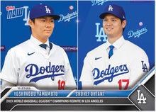 将图片加载到图库查看器,Yoshinobu Yamamoto/Shohei Ohtani - 2023 MLB TOPPS NOW Card OS26