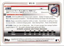 Load image into Gallery viewer, 2020 Bowman 1st Royce Lewis #BP-93 Minnesota Twins