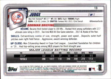 تحميل الصورة إلى عارض المعرض، 2020 Bowman Chrome Aaron Judge #13 نيويورك يانكيز