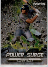 تحميل الصورة إلى عارض المعرض، اختيار فريق Panini Prizm Draft لعام 2022 Xavier Isaac Power Surge #PS-XI High School