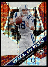 تحميل الصورة إلى عارض المعرض، 2020 Panini Mosaic سوف يفوز بـ Peyton Manning Indianapolis Colts #WW16