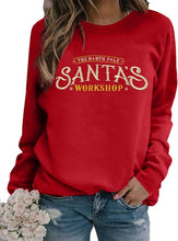 Load image into Gallery viewer, North Pole Christmas Sweatshirt Women Brewing Co Sweatshirts Christmas Spirits Hoodie Christmas Party Sweatshirt