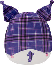 将图片加载到图库查看器,Squishmallows Purple Plaid Kuromi 6.5" 2023 Sanrio Winter Collection Stuffed Plush