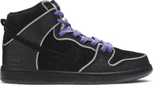 Load image into Gallery viewer, Rare Nike SB Dunk High Black Purple Box 14M