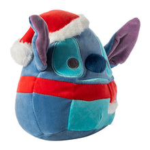 تحميل الصورة إلى عارض المعرض، قبعة سانتا ووشاح Squishmallows Stitch مقاس 7.5 بوصة من مجموعة ديزني كريسماس 2023 المحشوة