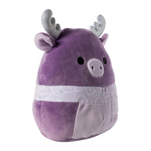 تحميل الصورة إلى عارض المعرض، وشاح Markina the Moose Wearing Scarf مقاس 7.5 بوصة من SquisHmallows، أول مجموعة لعيد الميلاد في السوق لعام 2023، محشو من القطيفة