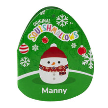 Load image into Gallery viewer, Squishmallows Manny the Snowman Wearing a Beanie and Scarf 7.5" 2023 Christmas Edition Stuffed Plush