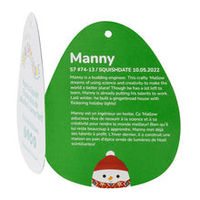 Load image into Gallery viewer, Squishmallows Manny the Snowman Wearing a Beanie and Scarf 7.5" 2023 Christmas Edition Stuffed Plush