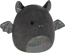 将图片加载到图库查看器,Squishmallows Emily the Bat Winking Eye with Shimmering Belly, Wings, & Ears 8" 2023 Halloween Collection Stuffed Plush