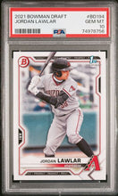تحميل الصورة إلى عارض المعرض، 2021 Bowman Draft الإصدار الأول جوردان لاولار #BD-194 PSA 10 Diamondbacks
