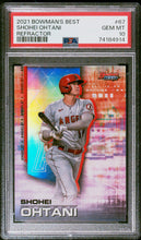 将图片加载到图库查看器,2021 Bowman's Best Refractor Shohei Ohtani #67 PSA 10 Gem Mint Angels