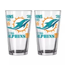 将图片加载到图库查看器,NFL Teams 16 oz Pint Glass - Assorted Team & Style Choose your