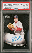 将图片加载到图库查看器,2022 Topps Chrome Black On Card Auto Scott Rolen #CBA-SR PSA GEM Mint 10
