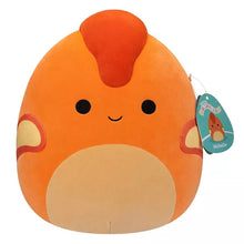 将图片加载到图库查看器,Squishmallows 11" Nichelle the Orange Dinosaur with Fuzzy Head Plush Toy