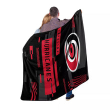 将图片加载到图库查看器,NHL Carolina Hurricanes 60" x 80" Digitize Raschel Throw Blanket