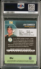 Load image into Gallery viewer, 2022 Topps Stadium Club Chrome Refractor Jose Canseco Oakland Athletics #114 PSA 10 GEM Mint