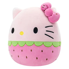 将图片加载到图库查看器,Squishmallows Hello Kitty Pink Strawberry Wearing Bow 12" Sanrio Collection Stuffed Plush