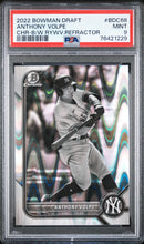 将图片加载到图库查看器,2022 Bowman Draft Chrome Black & White RayWave Anthony Volpe PSA 9