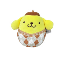将图片加载到图库查看器,Squishmallows Yellow Plaid Pompompurin 6.5" 2023 Sanrio Winter Collection Stuffed Plush